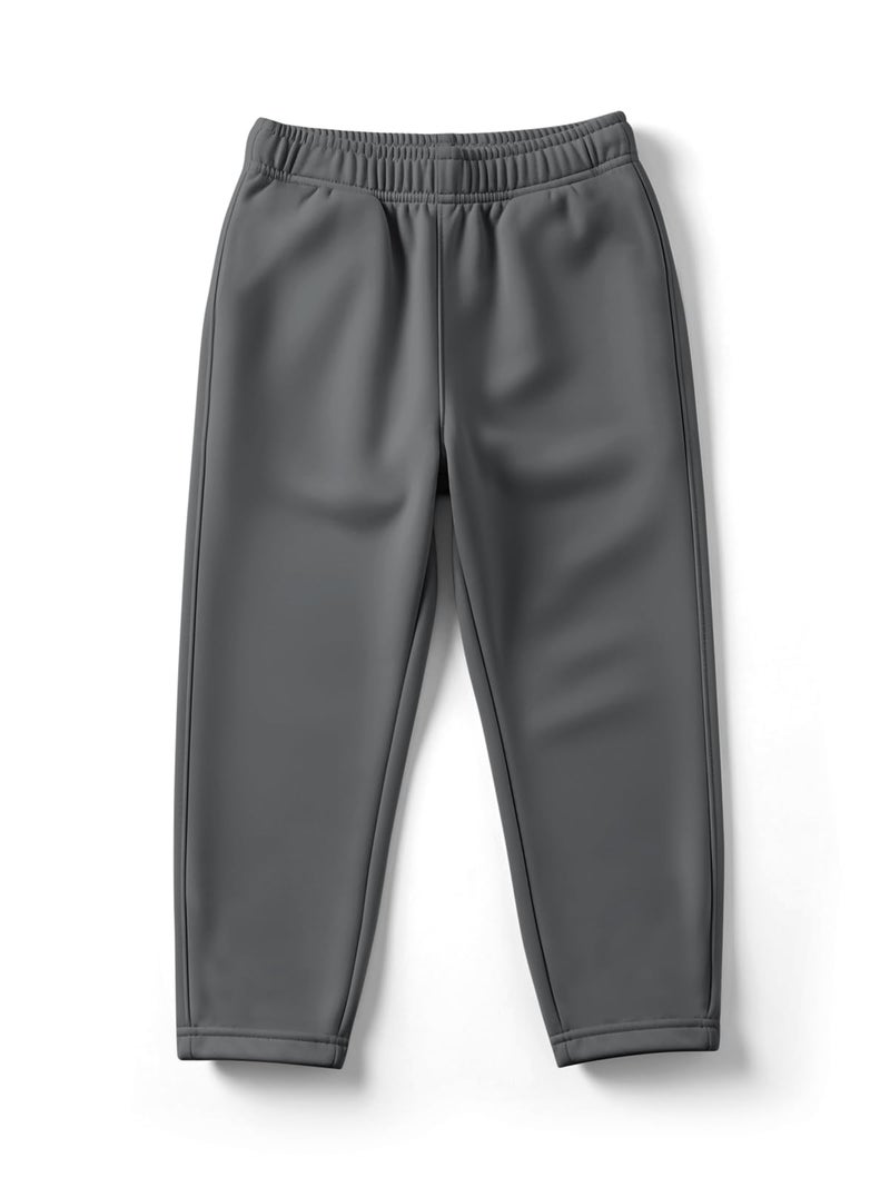 HELLCAT Trendy Solid Cotton Blend Regular Fit Track Pant for Boys - Pack of 4 Dark Grey/Black/Yellow/Navy Blue 5-6 Years - Image 5