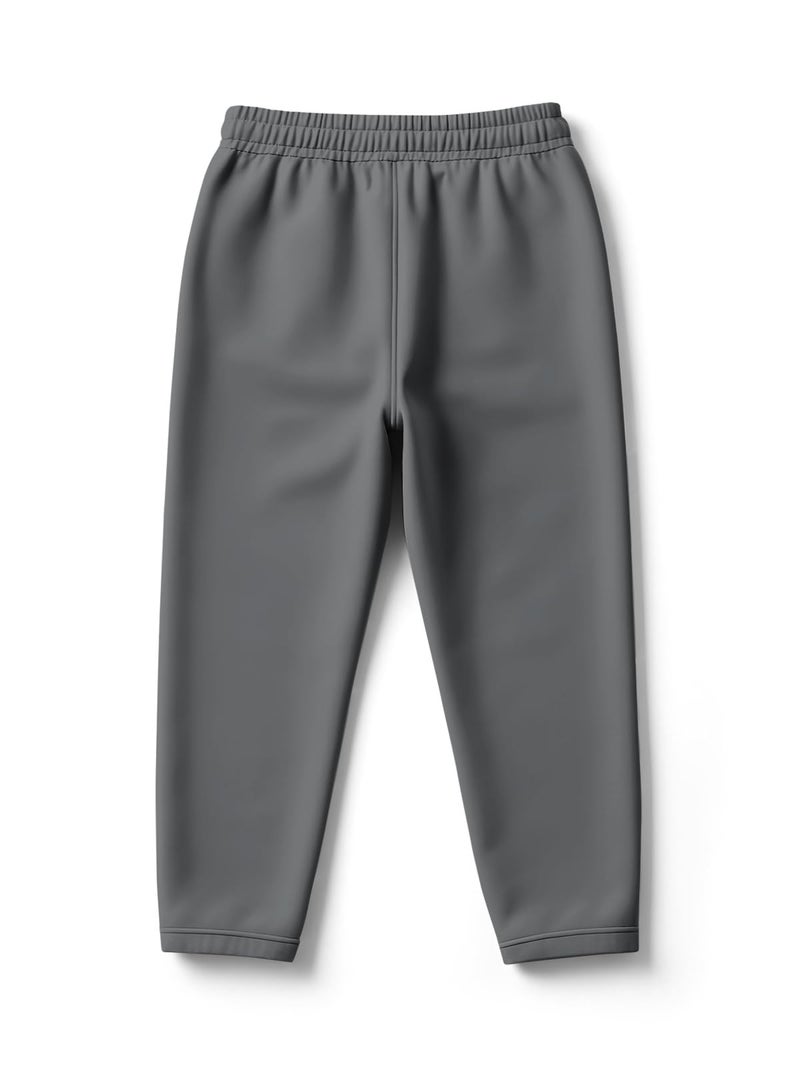 HELLCAT Trendy Solid Cotton Blend Regular Fit Track Pant for Boys - Pack of 4 Dark Grey/Black/Yellow/Navy Blue 5-6 Years - Image 3