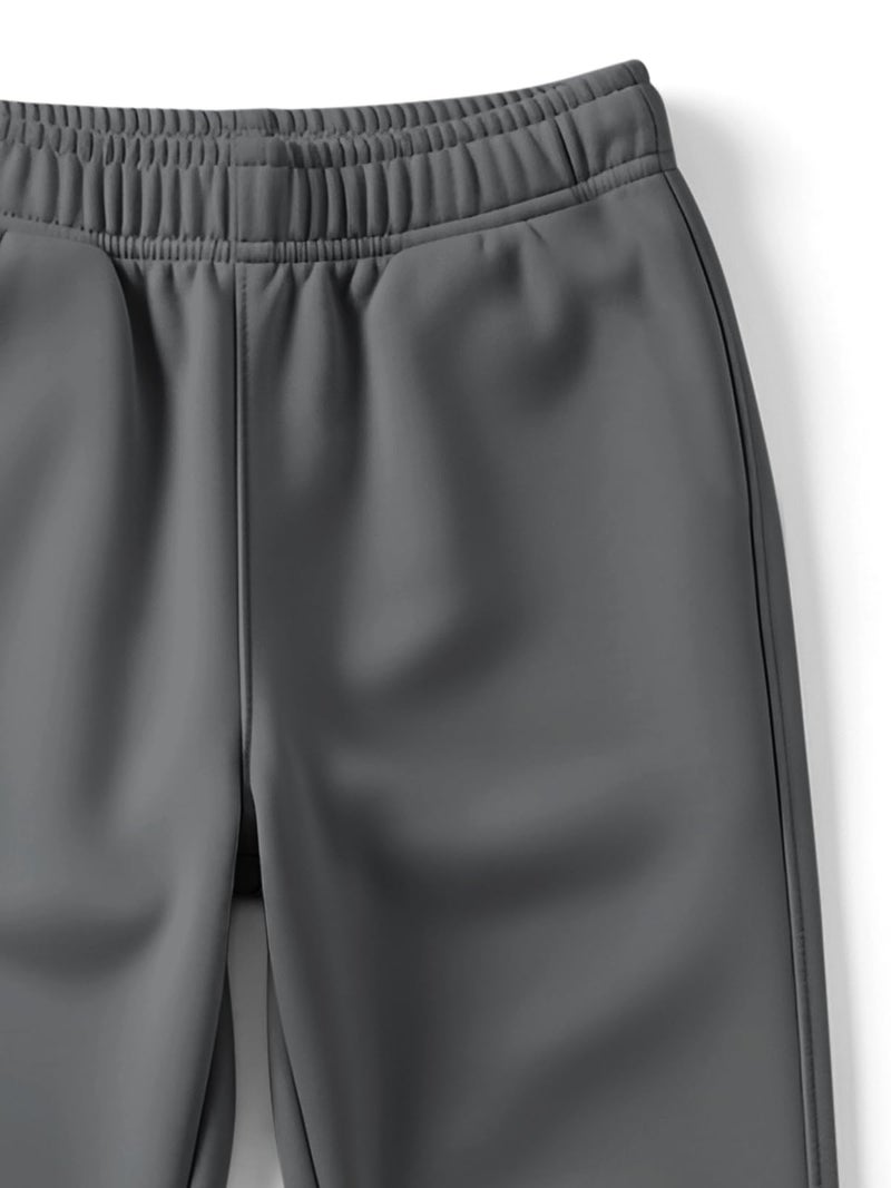 HELLCAT Trendy Solid Cotton Blend Regular Fit Track Pant for Boys - Pack of 4 Dark Grey/Black/Yellow/Navy Blue 5-6 Years - Image 4