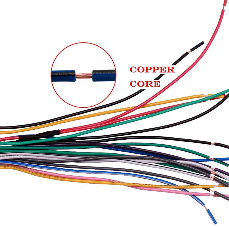 HUSUKU 20-pin Headunit/Radio Wiring Harness with Steering Wheel Switch Wires Compatible with Subaru/2007-2019 Nissan | Upgraded Version of The Metra 70-7552 | Harness Includes VSS and SWC pins - Image 4