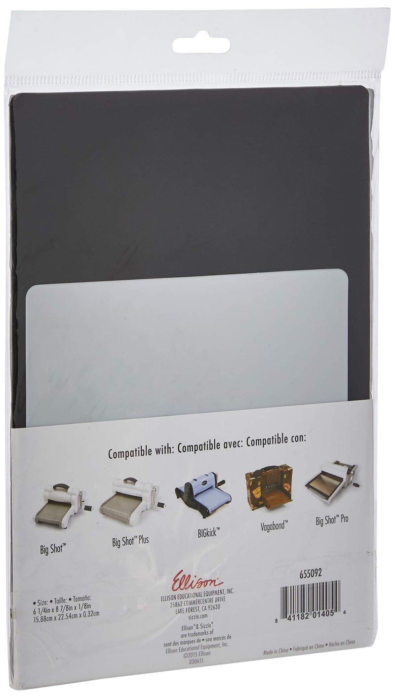 Sizzix Ellison 326021 BIGkick/Big Shot/Vagabond Premium Crease Pad, Standard 8.875"X6.25"X.125 , Black - Image 2