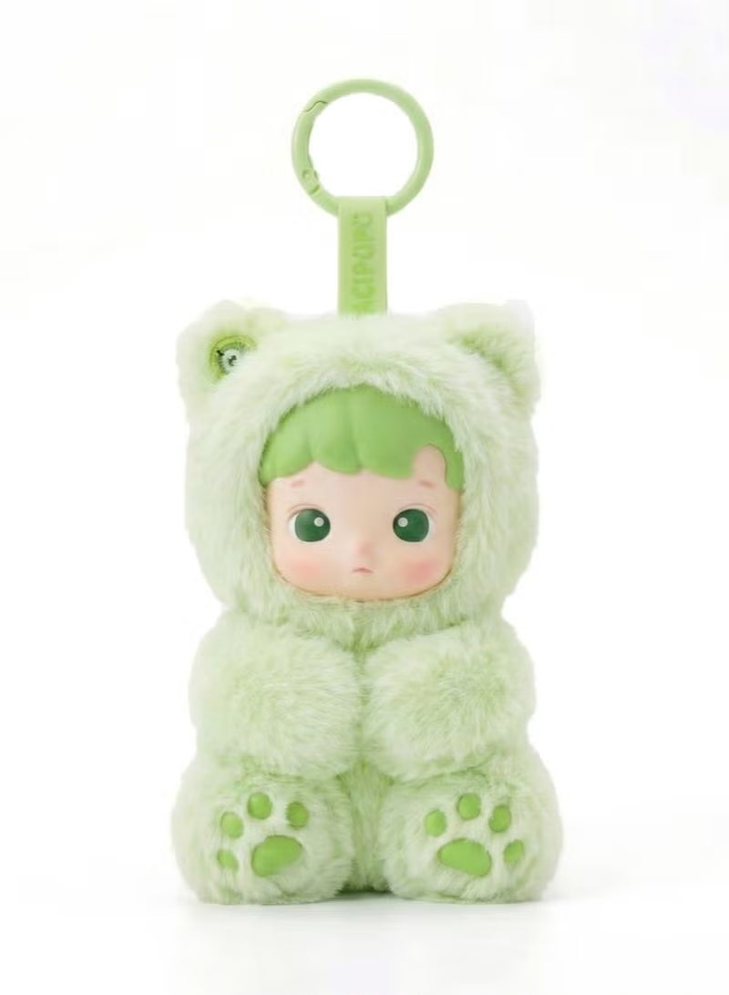 HACIPUPU Gummy Bear Series Vinyl Plush Pendant Keychain – Cute Green Bear Stuffed Animal Doll Bag Charm | Soft Fluffy Action Figure Keyring for Backpack | Kawaii Collectible Gift for Girls Boys Birthday - Image 1