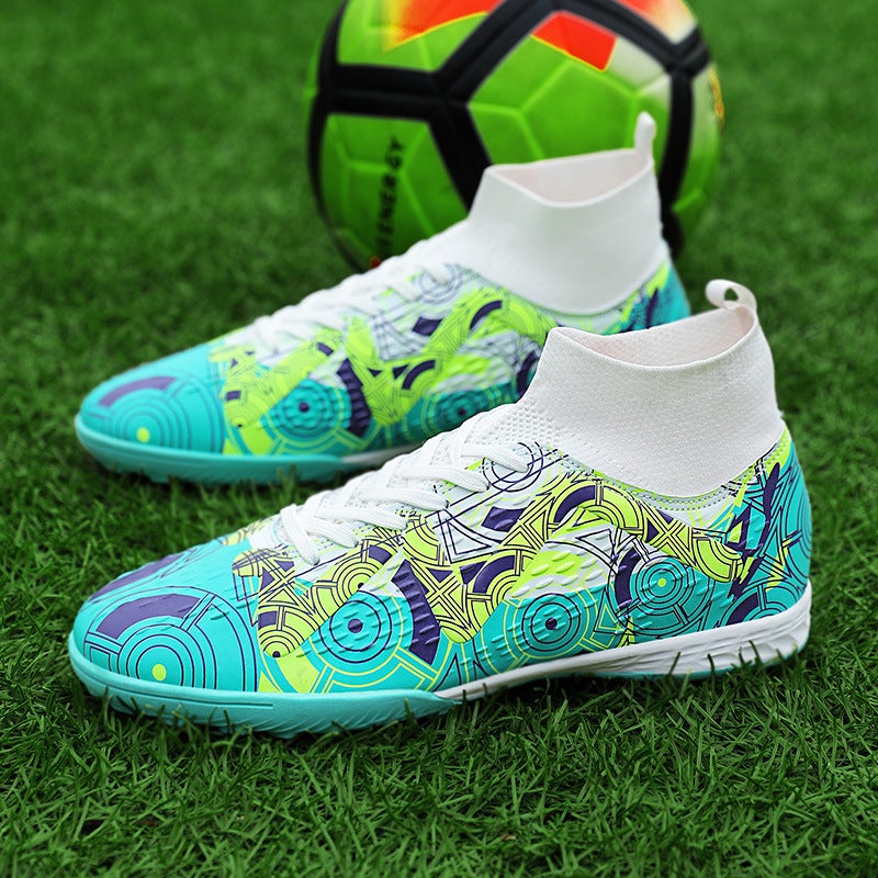 Cross-Border Dropshipping Football Shoes for Boys, Primary School Students, Training Teenagers, Students, Boys, Long Spike Sneakers - Image 4