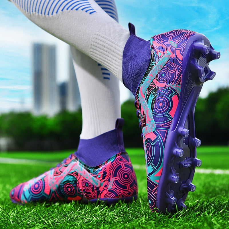 Cross-Border Dropshipping Football Shoes for Boys, Primary School Students, Training Teenagers, Students, Boys, Long Spike Sneakers - Image 3