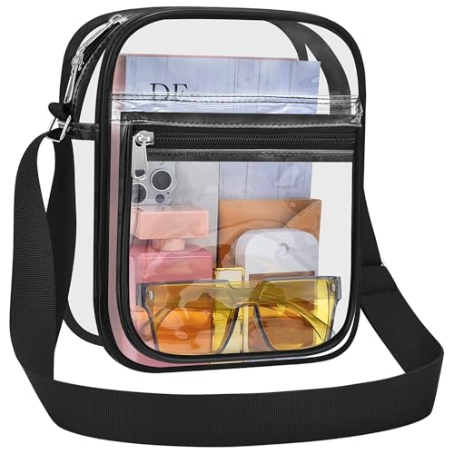 USPECLARE Clear Purse for Stadium Events Clear Messenger Bag for Men and Women - Image 1