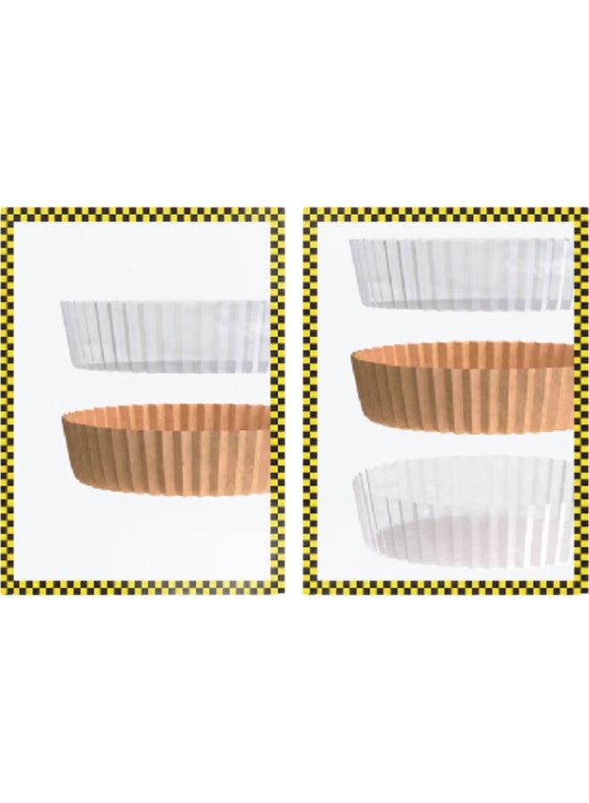 COOKER KING Chuidahuang Air Fryer Paper Liners, Silicone Oil Paper Trays For Home Baking, Oil-Absorbing Paper Bowls For Roasting Meat, Round 20Cm, 30 Pieces - Image 3