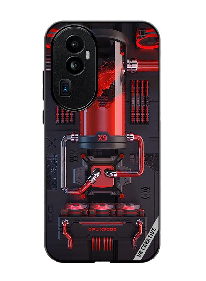 VR CREATIVE Protective Case Cover For Oppo Reno 10 Pro Plus Red X9 Design Multicolour - Image 1