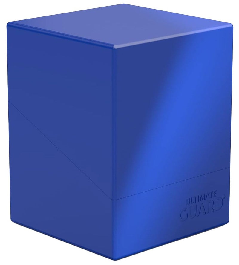 Ultimate Guard حافظة بطاقات Ultimate Guard Boulder Solid 100 لـ 100 بطاقة مزدوجة الأكمام باللون الأزرق - تخزين آمن ودائم لألعاب بطاقات التداول بدون شفافية - Image 3