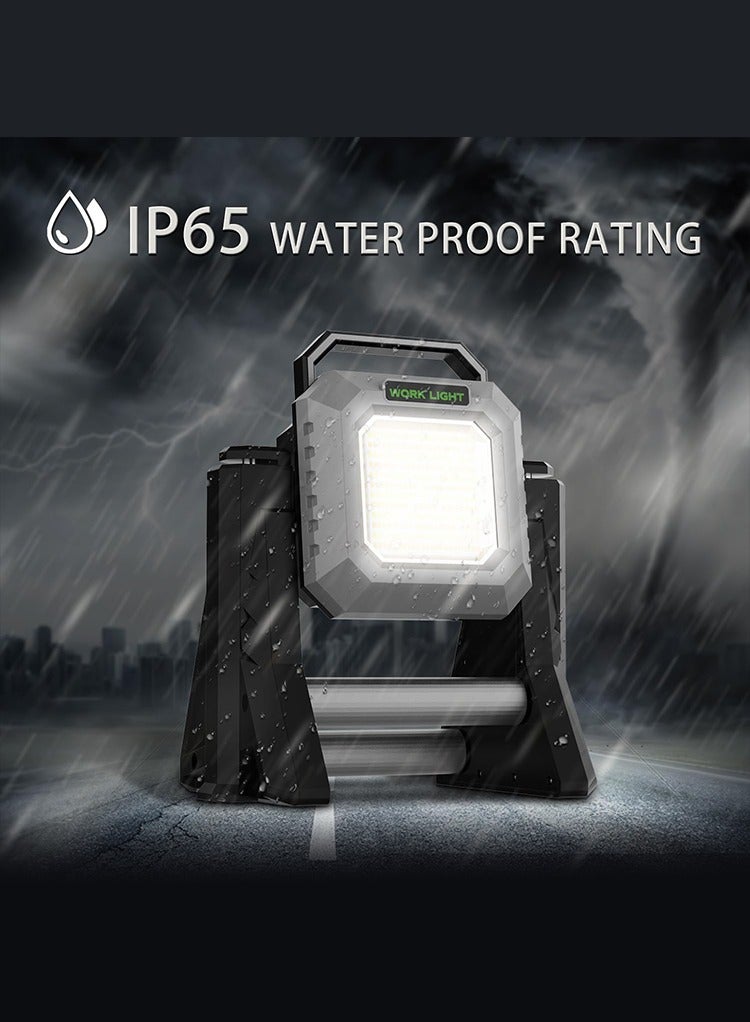 MR.SMART Mr Smart LED Work Light with Stand, 15000mAh Battery, 160 LED, 3 Brightness Modes, USB Charging Port - Image 3