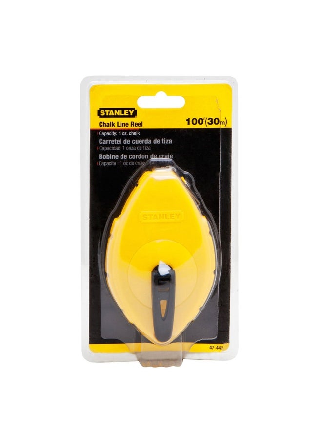 Stanley 0-47-440 30m Precision Chalk Line Measuring Tool - Yellow  - Image 4