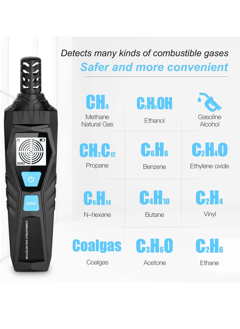 Y&D - Gas Leak Detector, Natural Detector with Audible & Visual Alarm, Portable Sniffer to Locate Combustible Sources Like for LPG, LNG, Natural, Methane Butane Gases Detecting - Image 1
