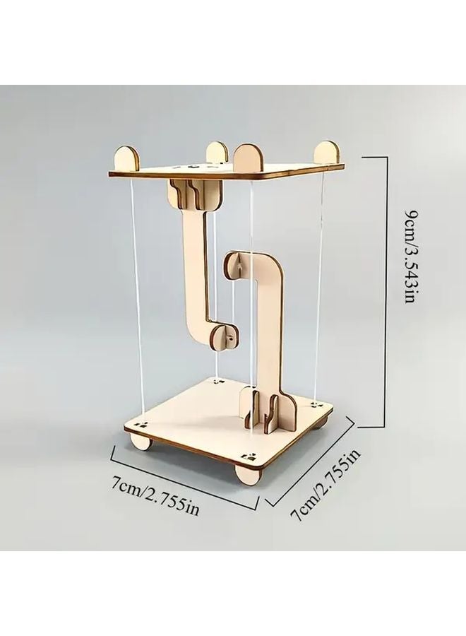 Creative Structure DIY Wooden Science Craft Mini Tension Building Kit - Image 3