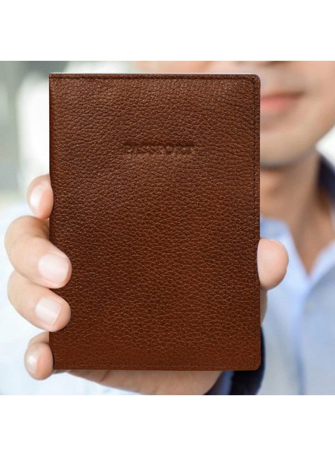 ABYS غطاء جواز سفر جلد تان للجنسين (8123ABIB6) - Image 4