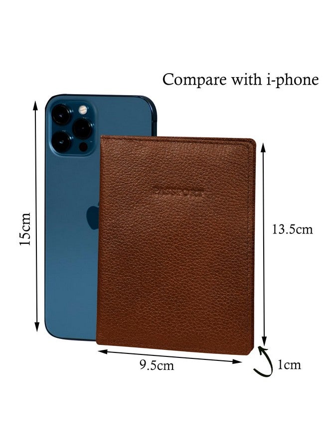 ABYS غطاء جواز سفر جلد تان للجنسين (8123ABIB6) - Image 2