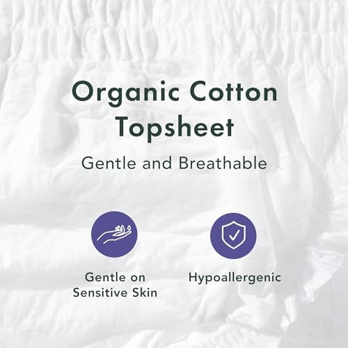 Rael Disposable Underwear for Women, Organic Cotton Cover - Incontinence Pads, Postpartum Essentials, Disposable Underwear, Unscented, Maximum Coverage (Size S-M, 12 Count) - Image 3
