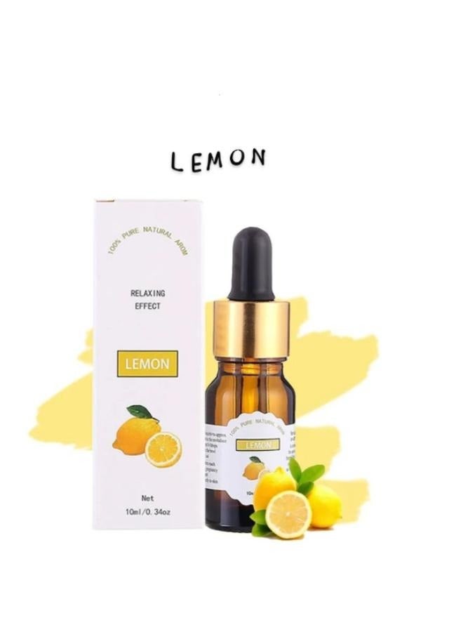 100% Pure Natural Lemon Scent Essential Oil with Relaxing Effect of Humidifier and Diffuser