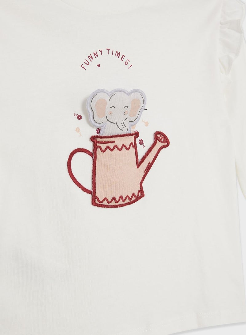 MANGO Infant Funny Times T-Shirt - Image 3