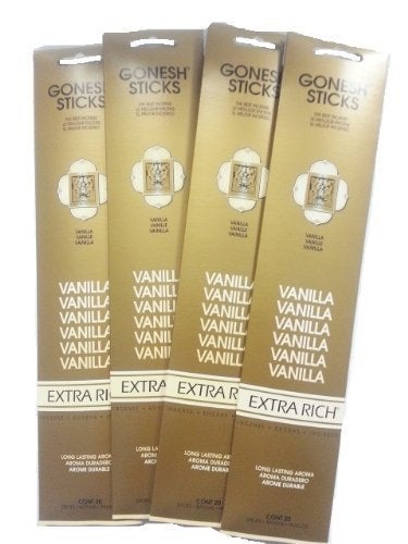 Gonesh Incense Sticks  Vanilla lot of 4