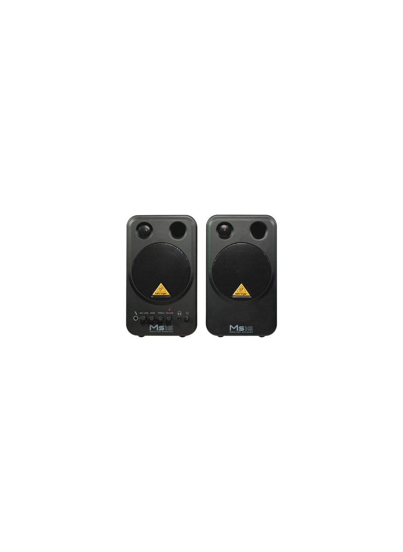 behringer Behringer MS16 16-Watt Powered Monitor System  - Image 5