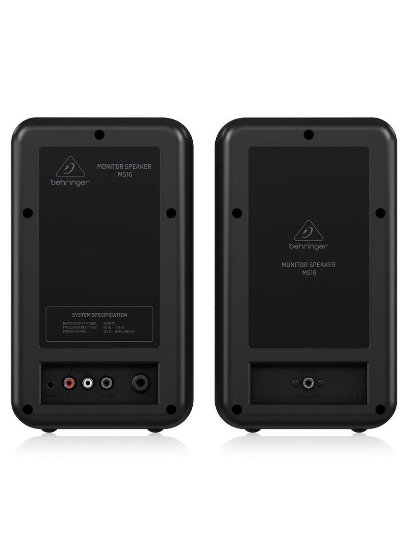 behringer Behringer MS16 16-Watt Powered Monitor System  - Image 2
