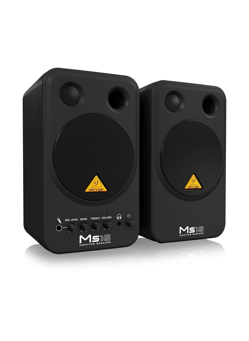 behringer Behringer MS16 16-Watt Powered Monitor System  - Image 1