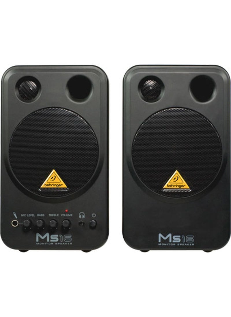 behringer Behringer MS16 16-Watt Powered Monitor System  - Image 3