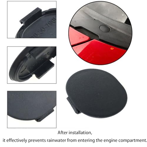 Txouoxt 2pcs E01650796 Windscreen Cowl Grille Screw Hole Cap Screw Rubber Covers Compatible with Mazda Miata MX5 Millenia MPV Protege Miata RX7 3 Ford Probe Windshield - Image 2
