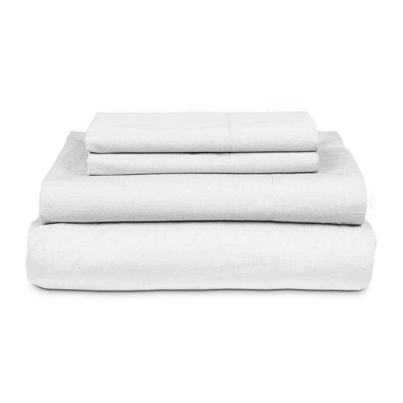 MyPillow MyPillow Percale Bed Sheets  Queen  Snowy White  - Image 4