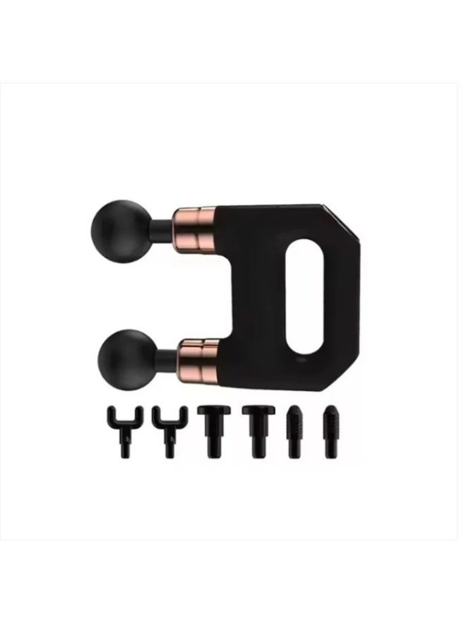 Cordless Dual-Head Deep Tissue Massage Gun - Handheld Device for Neck, Body, Back, and Face - Image 2