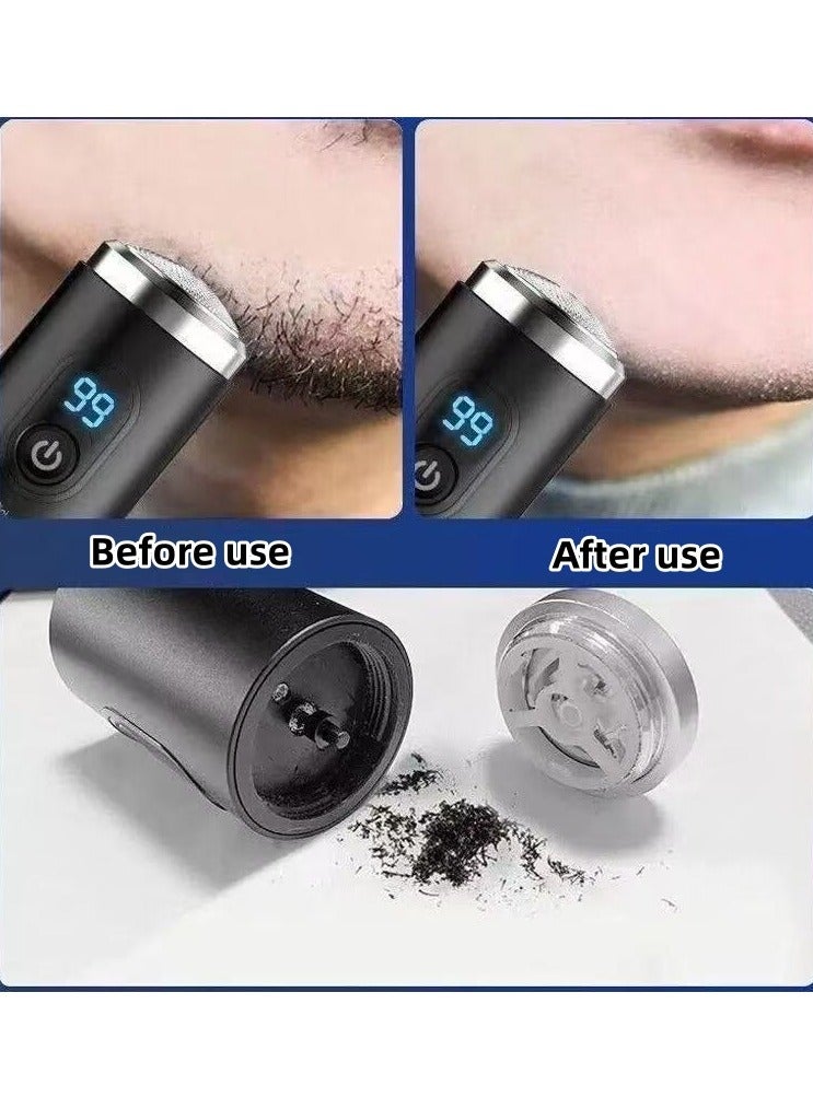 ماكينة حلاقة كهربائية للرجال، ماكينة حلاقة لحية صغيرة محمولة، قابلة للغسل في السيارة - Image 5