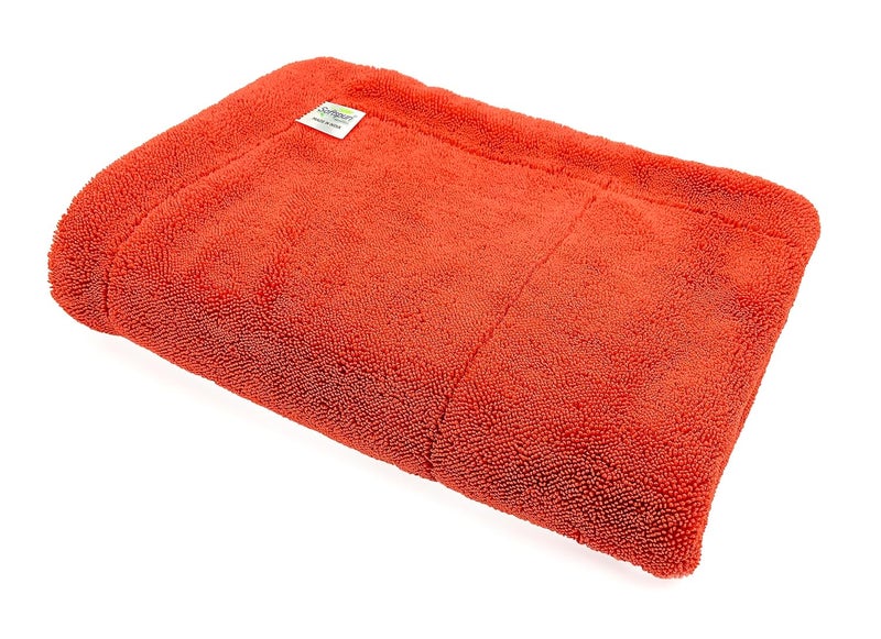 SOFTSPUN Microfiber Cloth for Car - 1600 GSM, 40x60 cms, 1 Pcs, Red Twisted Loop Super Absorbent Towel - Edgeless Design with Plush Pile and Lint Free Cloth for Drying and Detailing.… - Image 1