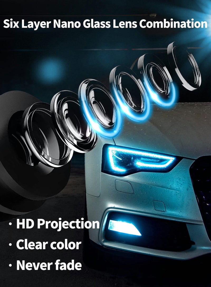 أضواء شعار باب السيارة LED لطرازات أودي، أضواء بركة مع تأثير ظل شبح، مجموعة من 2 - Image 2