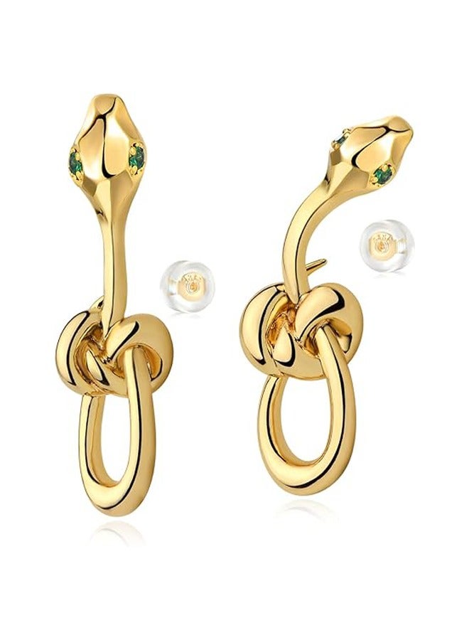 ميفيكو المرأة Huggie أقراط الذهب هوب النائم 14K الذهب شغل صغيرة بسيطة اليدوية هيبوالرجينيك مجوهرات يومية - Image 1