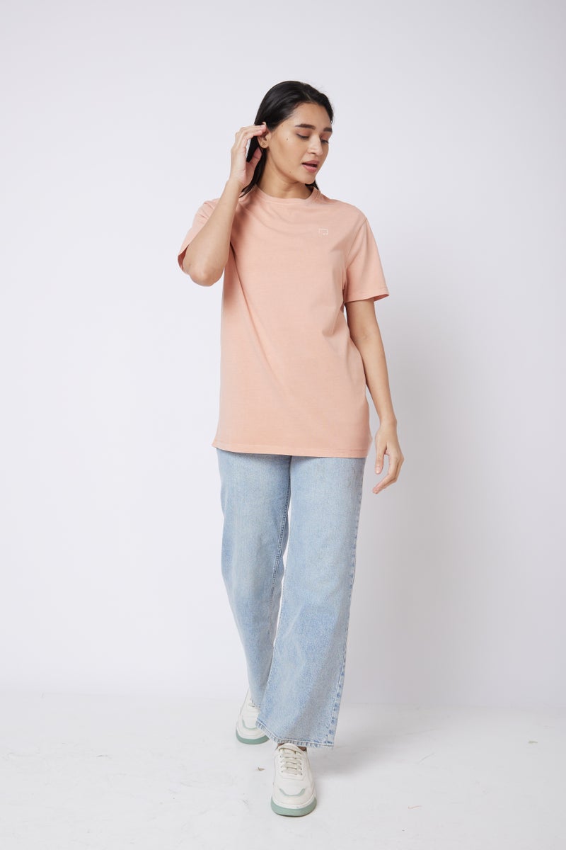 ROAR FOR GOOD Women's Solid Crew Neck T-Shirt | Soft Cotton Blend Casual Half Sleeve Tee | Lightweight Regular Fit Everyday Wear T-Shirt - Image 1