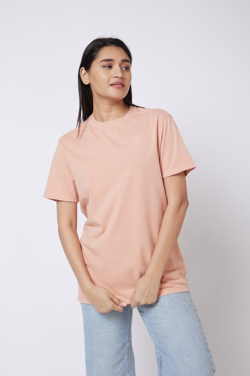 ROAR FOR GOOD Women's Solid Crew Neck T-Shirt | Soft Cotton Blend Casual Half Sleeve Tee | Lightweight Regular Fit Everyday Wear T-Shirt - Image 2