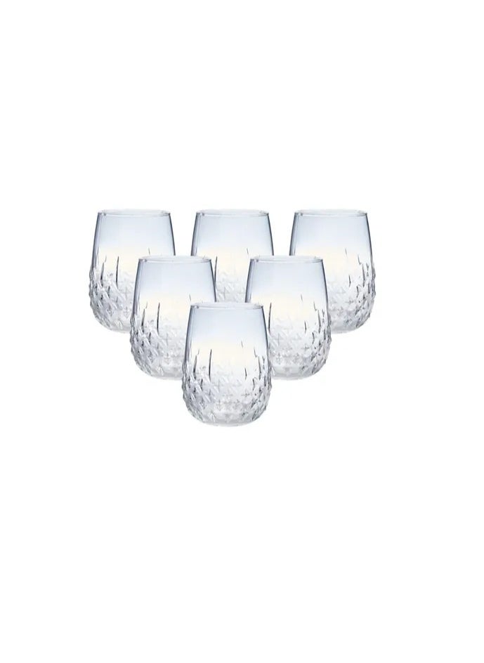 Borgonovo - Borgonovo Stemless Gaudi 490ML Glass Large, Set Of 6 - Image 1