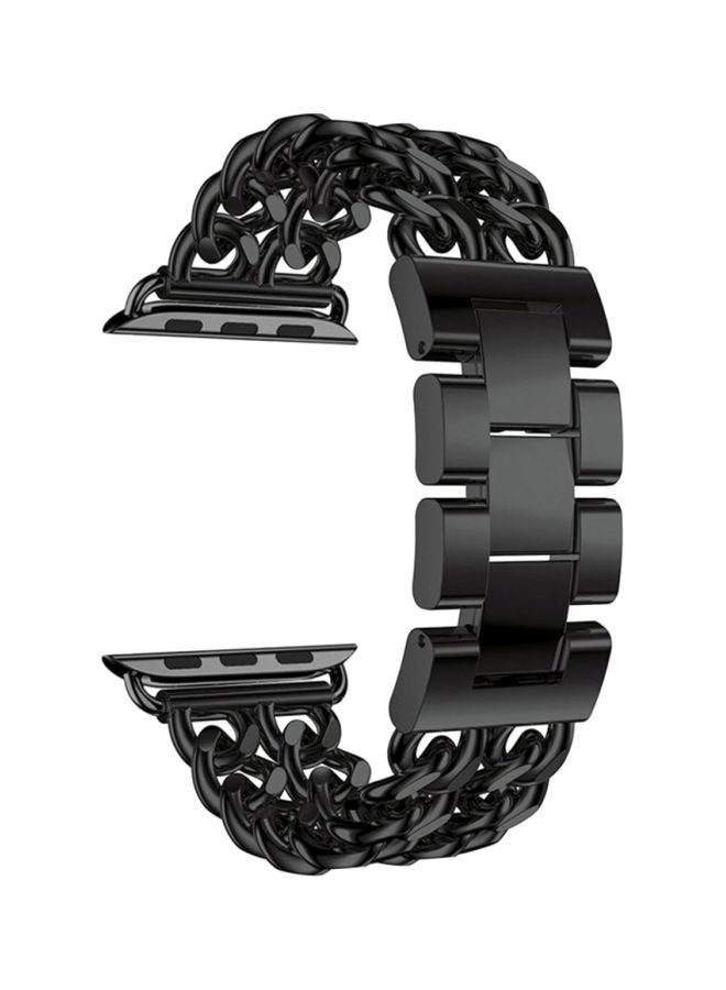 Voberry Metal Replacement Watch Band For Apple Watch Series 4 44mm Black - Image 1