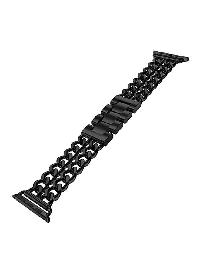Voberry Metal Replacement Watch Band For Apple Watch Series 4 44mm Black - Image 4