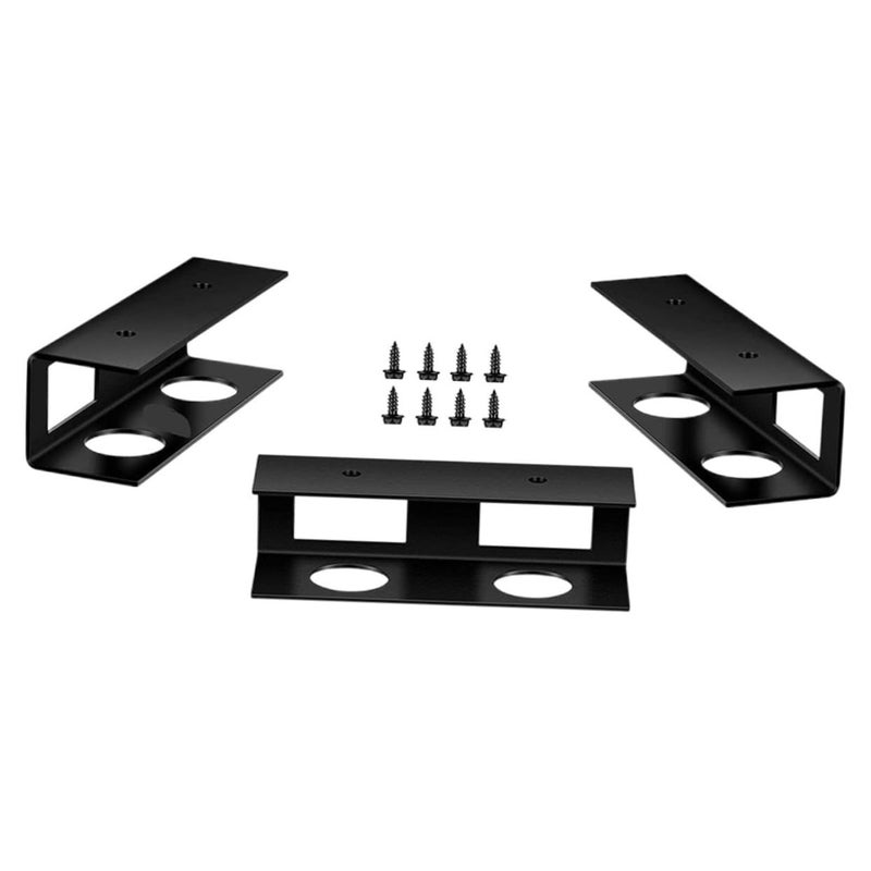 Under Desk Laptop Holder Space Saving Keyboard Mount Bracket Black - Image 2