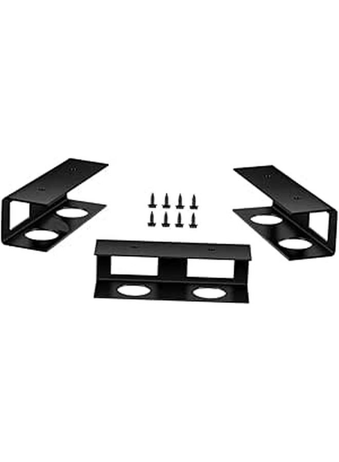 Under Desk Laptop Holder Space Saving Keyboard Mount Bracket Black - Image 1