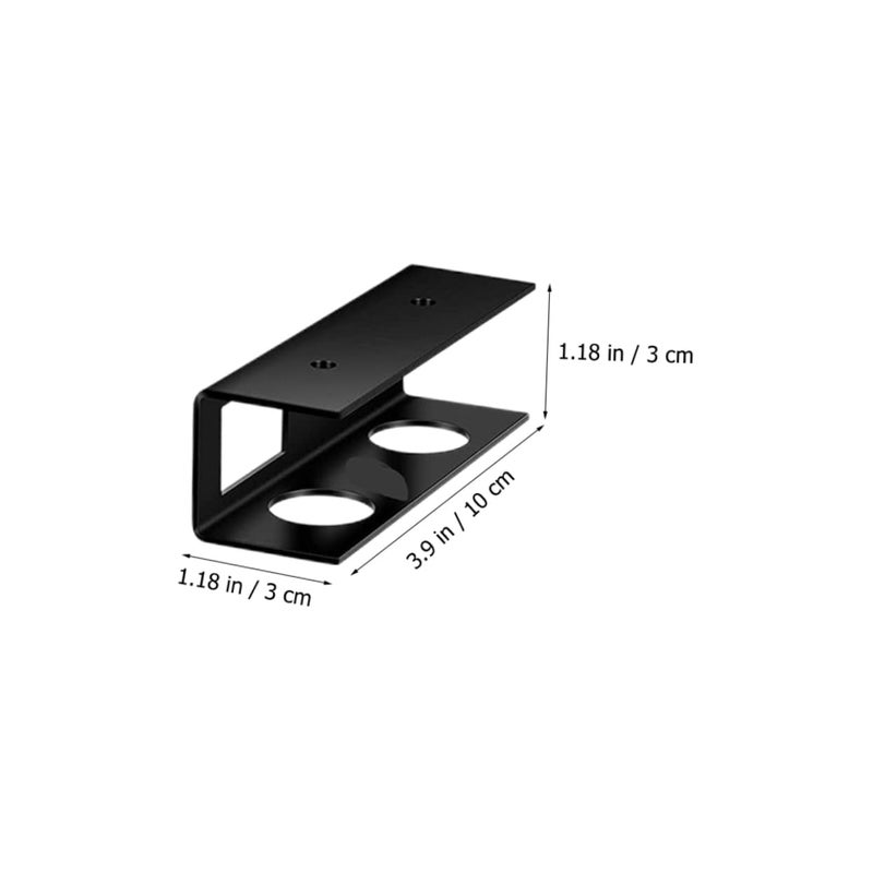 Under Desk Laptop Holder Space Saving Keyboard Mount Bracket Black - Image 3