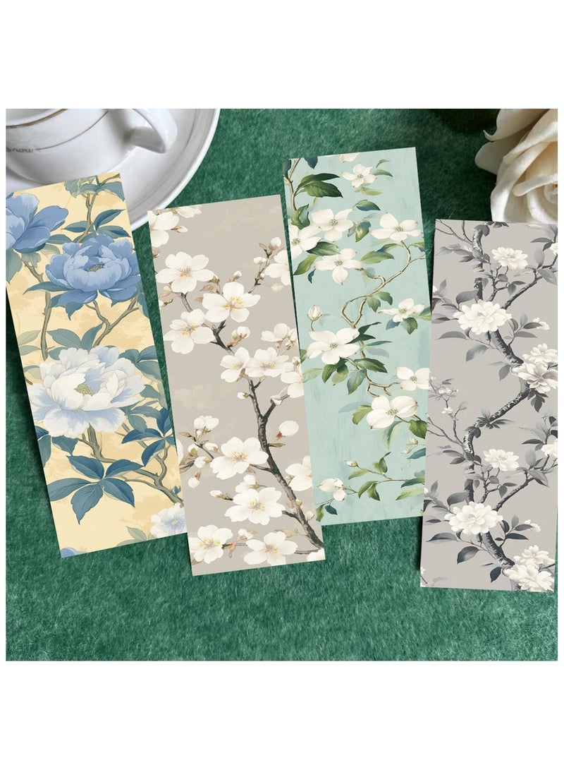 30Pcs Nature Pictures of Flowers Paper Bookmarks for Book Lovers, Vintage Aesthetic Bookmark Simple Style Book Accessories Natural Style Book Marks,Boxed Bookmarks Set as Gifts for Students - Image 5