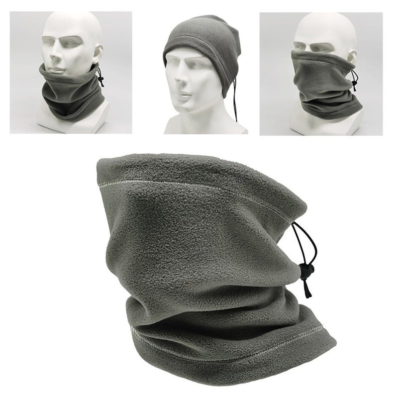 Black Fleece Sports Neck Gaiter Face Snood For Motorcycle Cycling Outdoor - Image 4