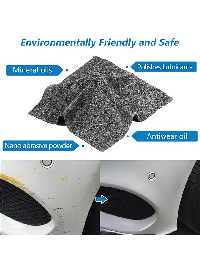 4 Pcs Car Scratch Repair Remover Cleaning Cloth, Upgrade Magic Car Exterior Care, Multipurpose Nano Sparkle Car Paint Restore Cloth Surface Polish, Water Stains, Rust and Scratches Remover - Image 2