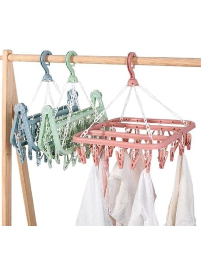 360° Rotating Underwear Dryer - 20 Clips Included - Ideal for drying socks, underwear, and baby clothes in the bathroom or balcony. LO - Image 1