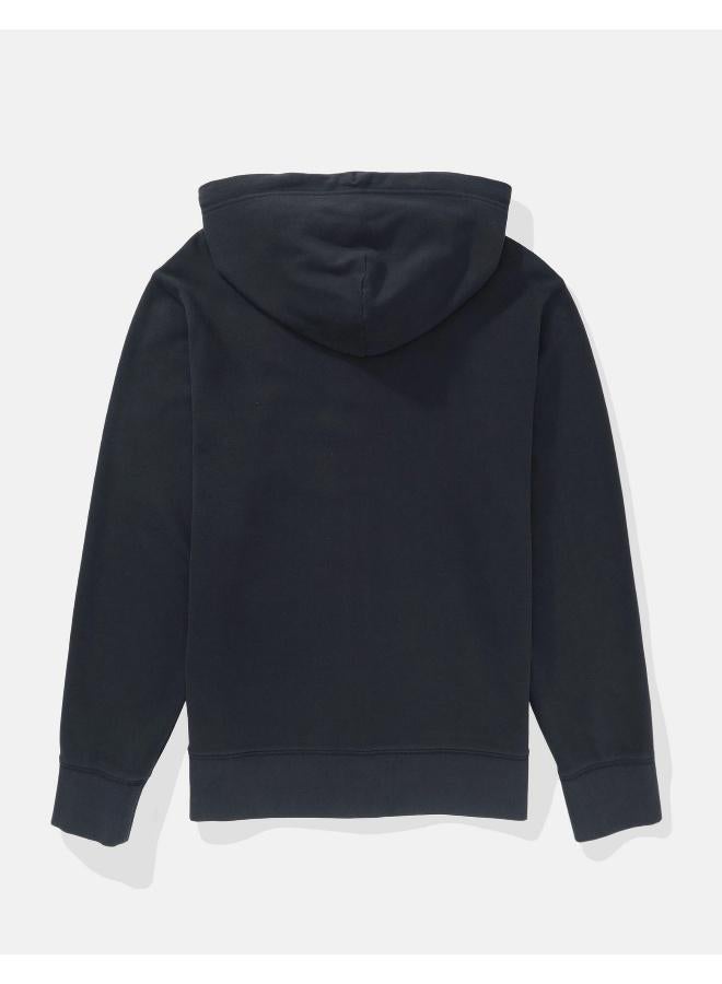 American Eagle Logo Fleece Graphic Zip-Up Hoodie  - Image 2