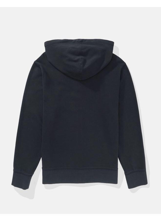 American Eagle - Logo Fleece Graphic Zip-Up Hoodie - Image 1