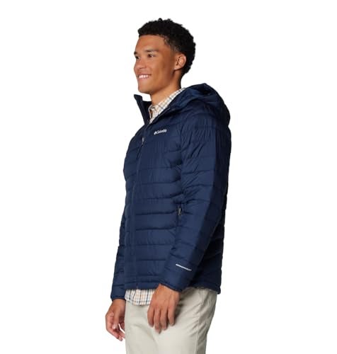 Columbia Men's Powder Lite II Hooded Jacket, Collegiate Navy, Small - Image 4