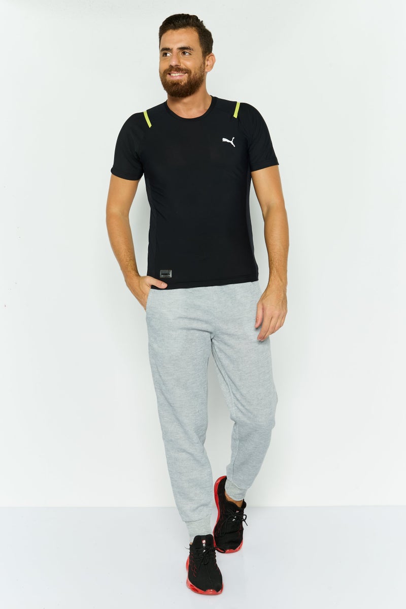 PUMA تي شيرت تدريب قصير الأكمام للرجال، رياضي، أسود - Image 3