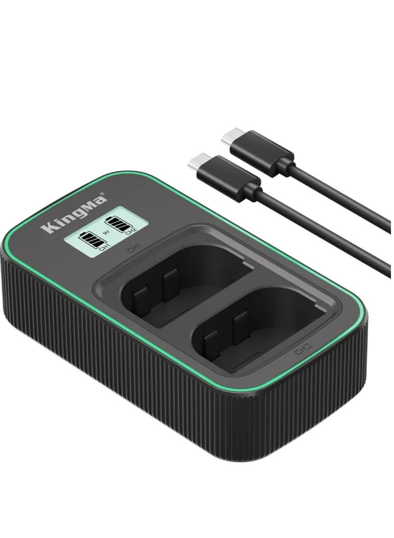 Kingma LPE6NH Quick Charger for Canon Camera Battery LP-E6 and LP-E6N Canon 5D Canon 7D Canon 6D Canon R QC3.0 (BM058Q.LPE6) - Image 1